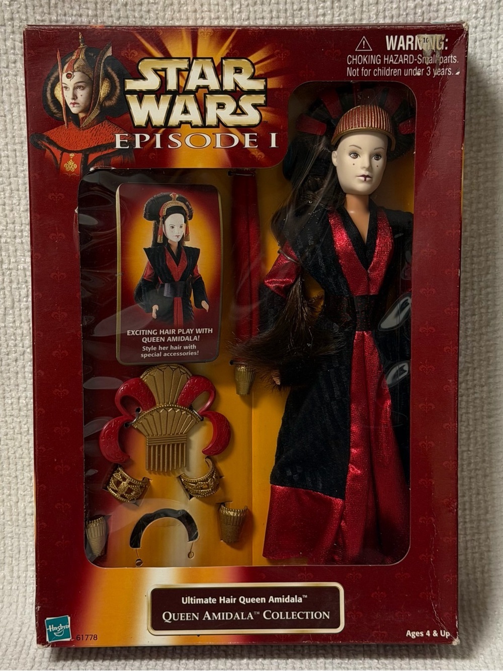 Hasbro Queen Amidala Episode I Doll - Black & Red Costume